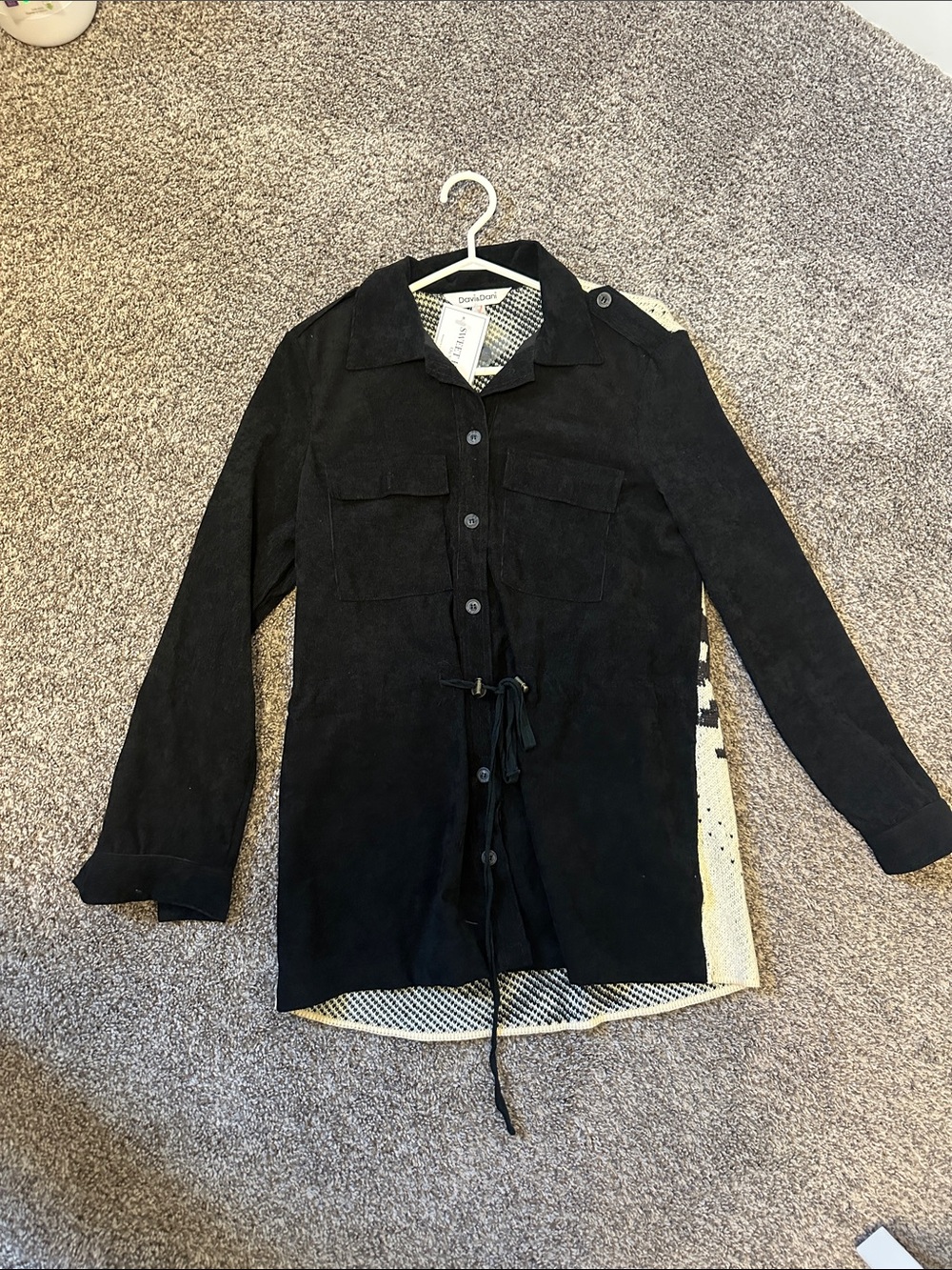 DAVI & DANI Black Utility Jacket